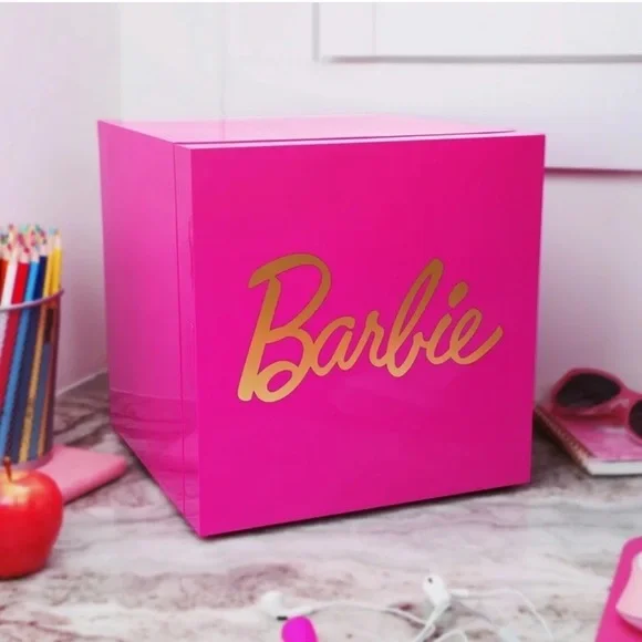 Last one Barbie Hot Pink Cooler Mini Fridge 6.7L Single Door 9 Can